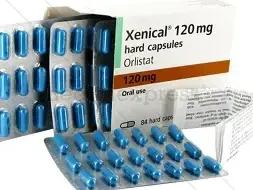 Orlistat (Xenical) 120mg Kapseln online, unterstützt die Gewichtsabnahme, indem es in Kombination mit einer Diät und Bewegung die Fettaufnahme reduziert.